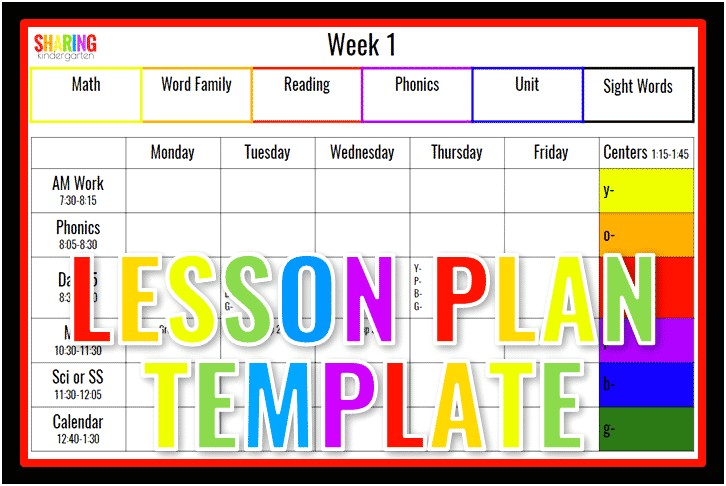 10 10 10 Small Group Lesson Plan Template