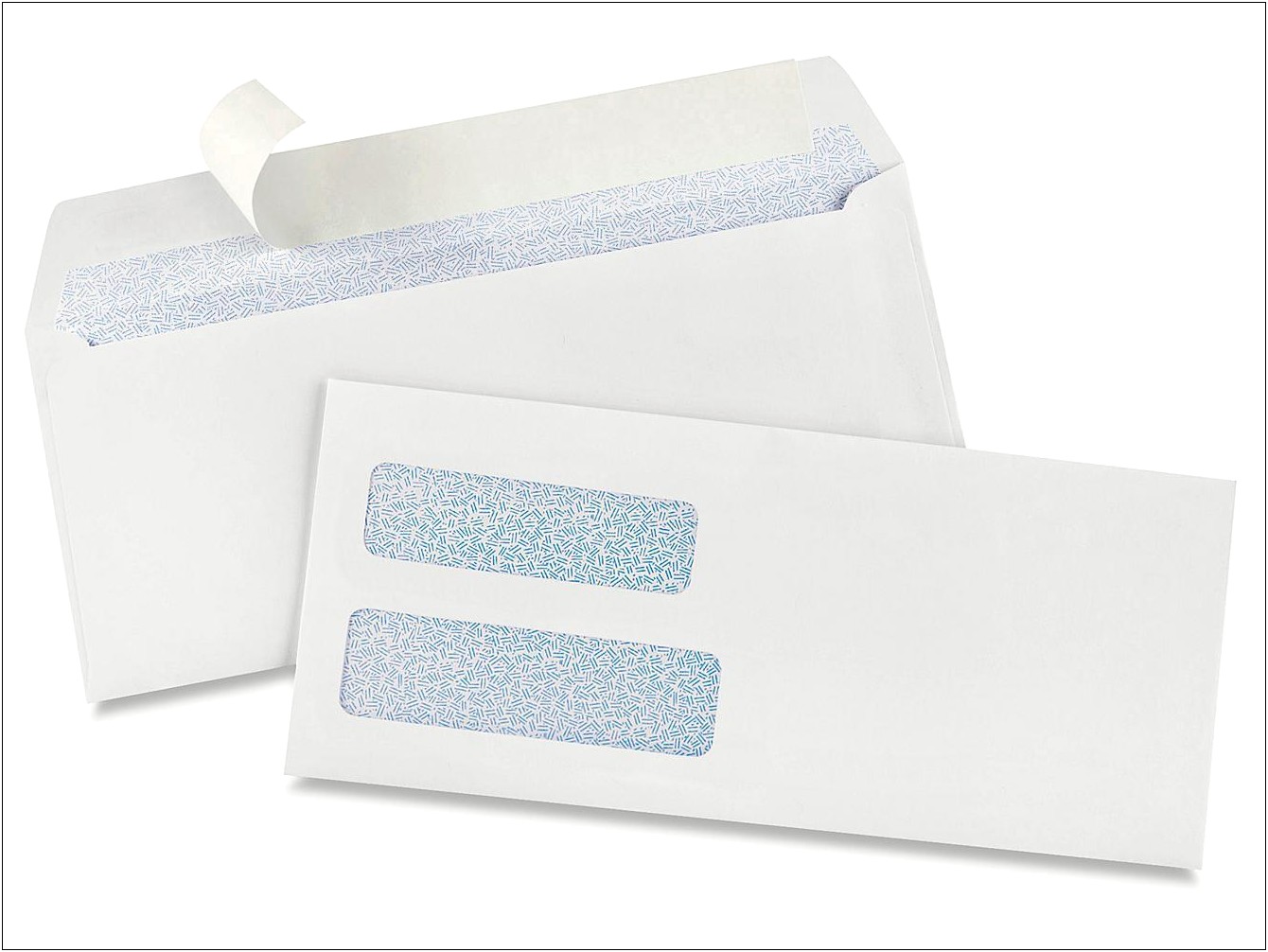 10 Double Window Envelope Letter Template