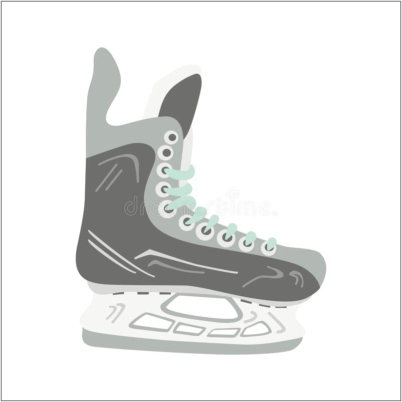 10 Ice Skate Punch Card Template