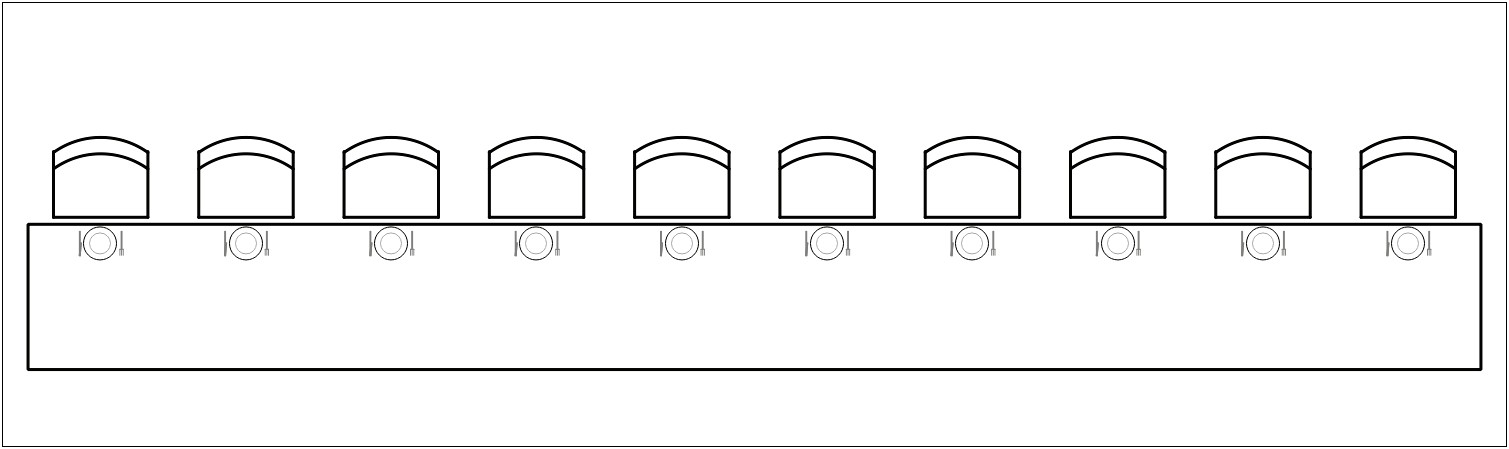 10 Seat Round Table Plan Template