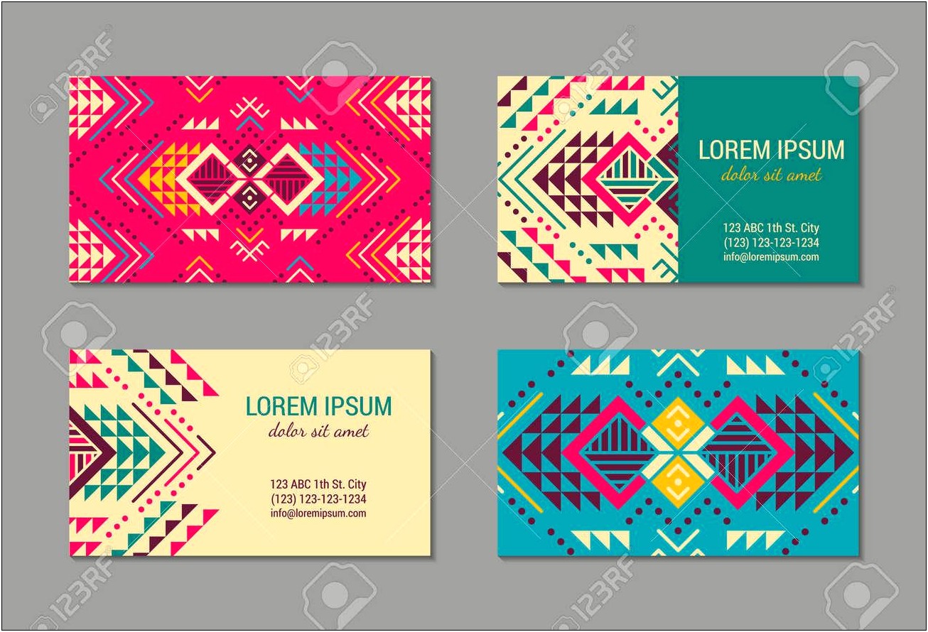 10 To A Page Business Card Template