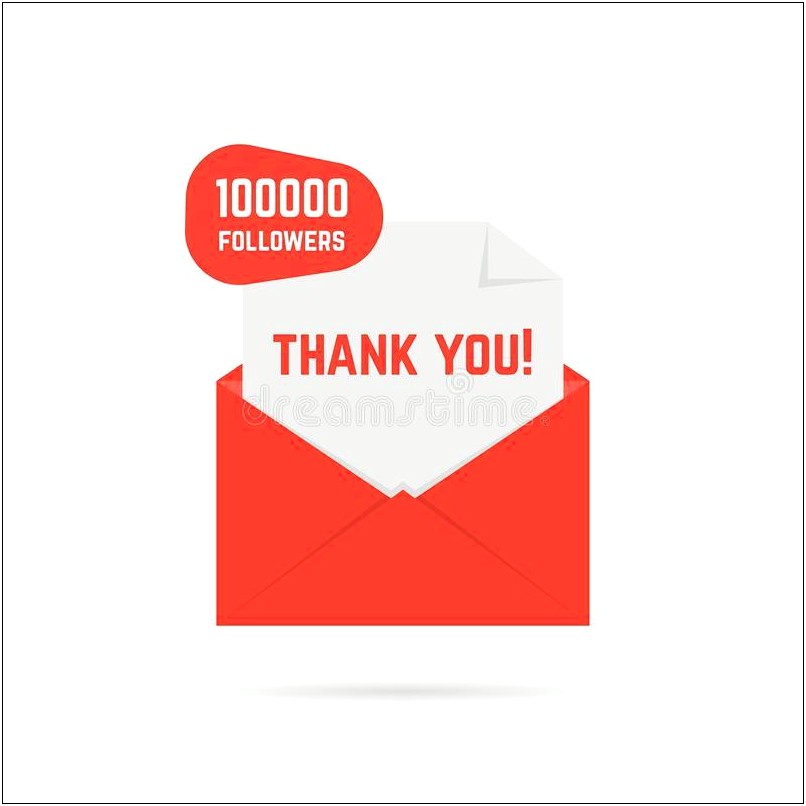 100 000 Thank Yous Letter Template
