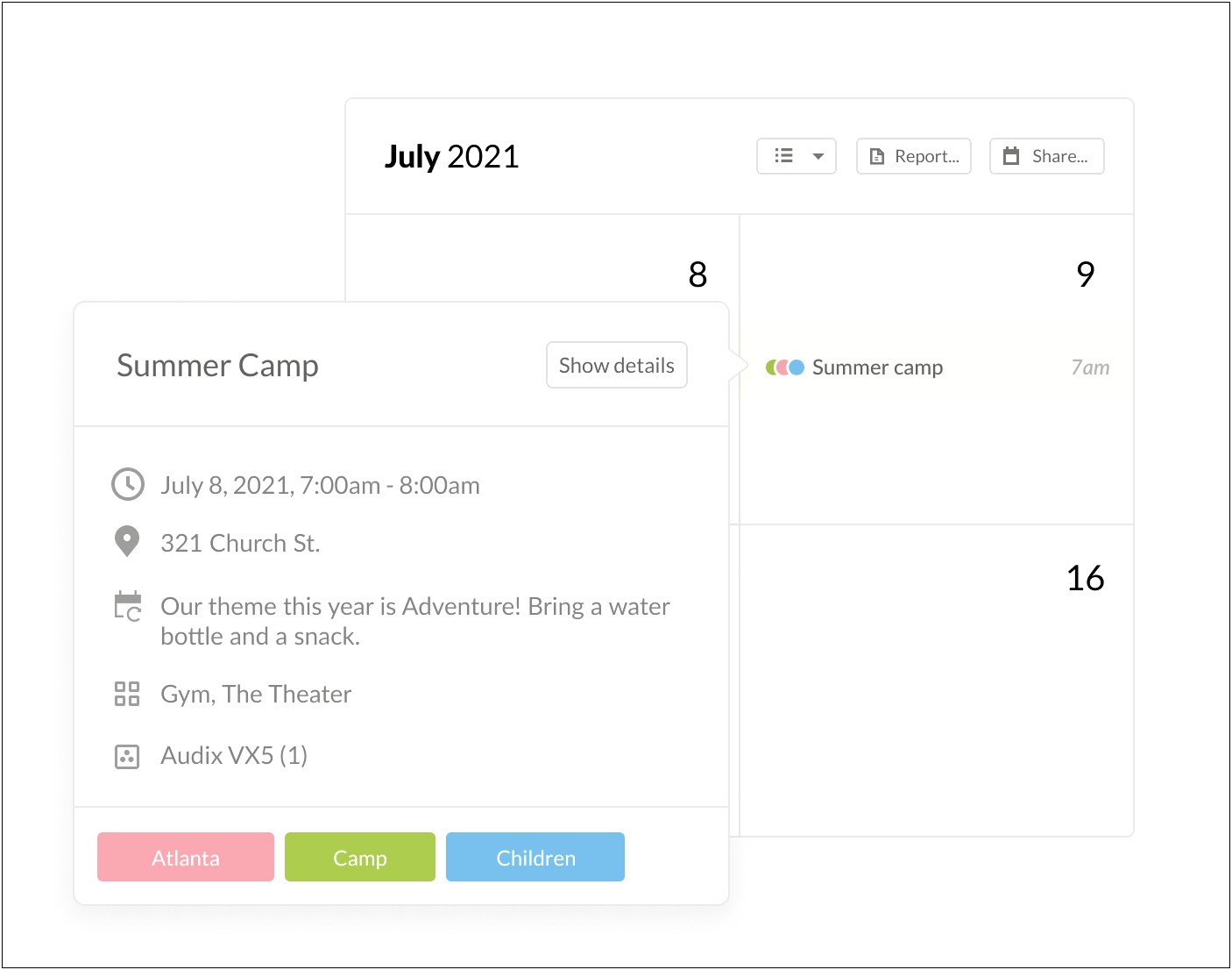 12 Month Church Planning Calendar Template