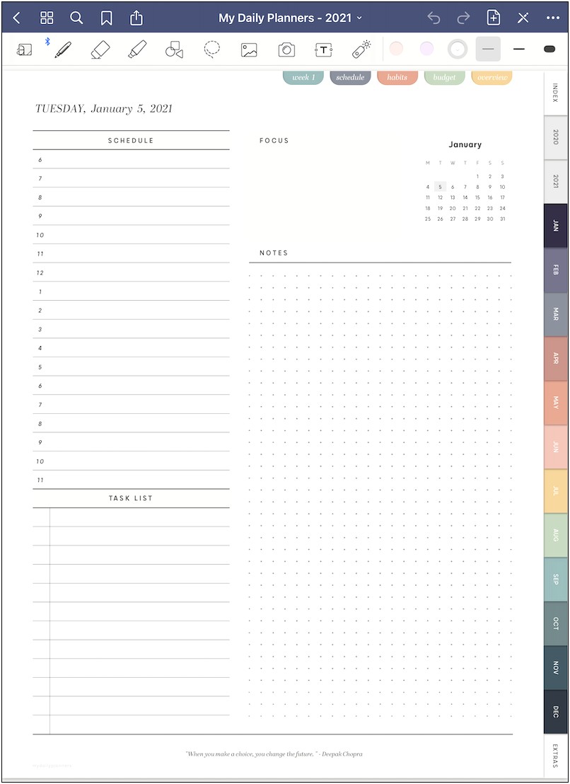 12 Week A Year Plan Template