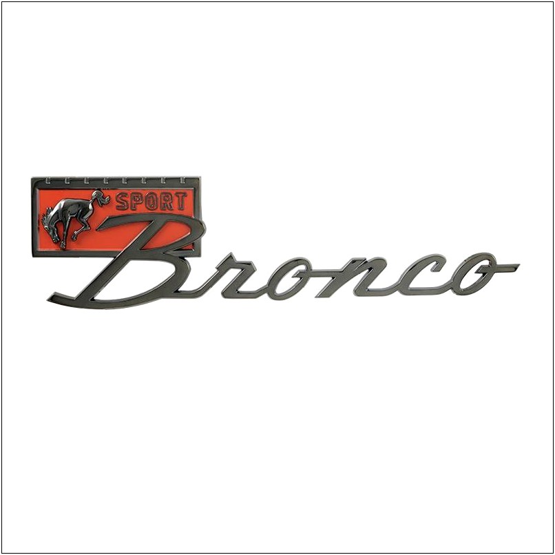 1966 77 Bronco Grill Letter Template Installation