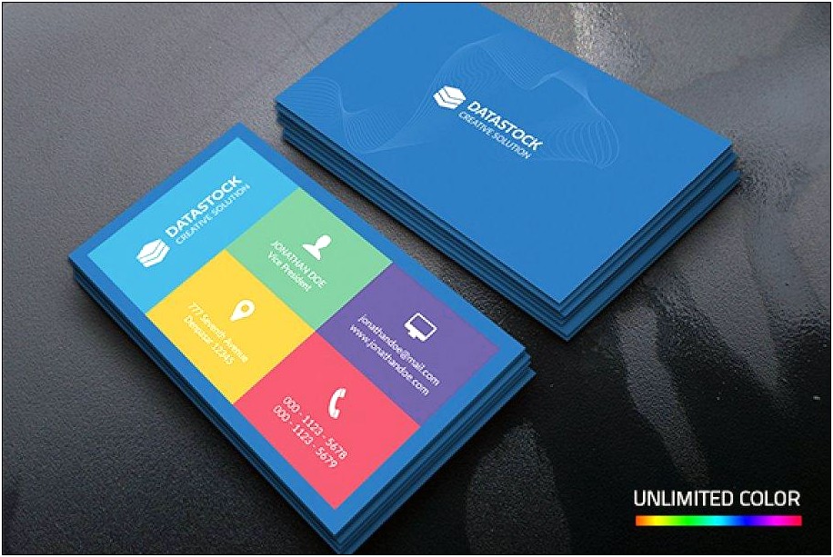 2 2.35 Business Card Template Photoshop