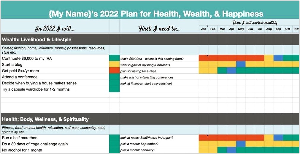 2 Year Plan For Buying A House Template