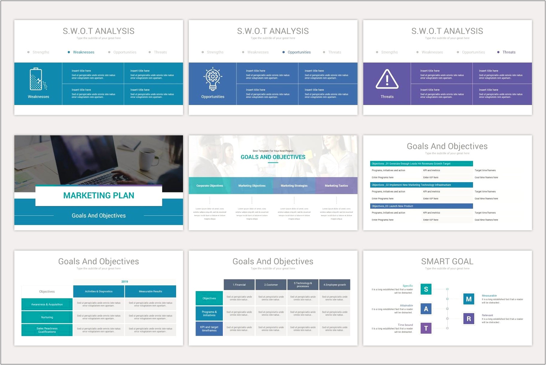 2019 One Page Marketing Plan Template