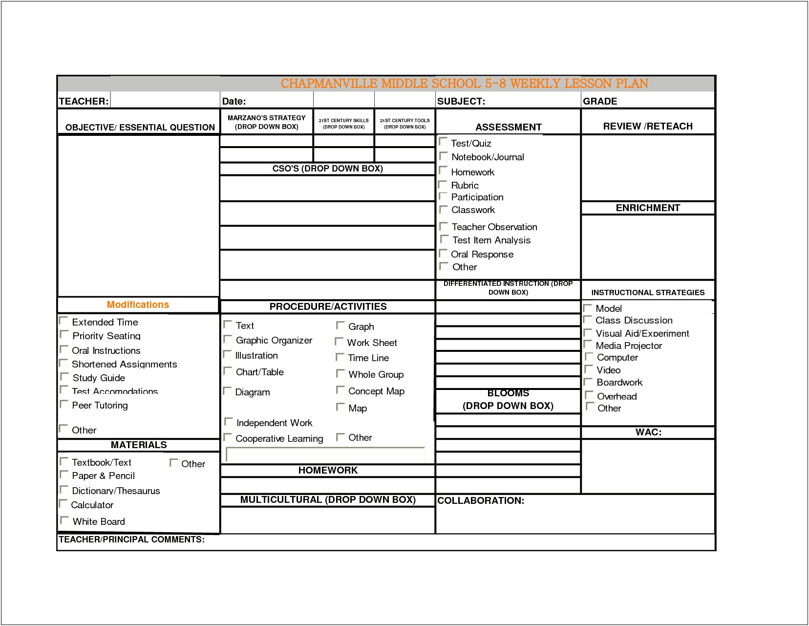 21st Century Skills Lesson Plan Template