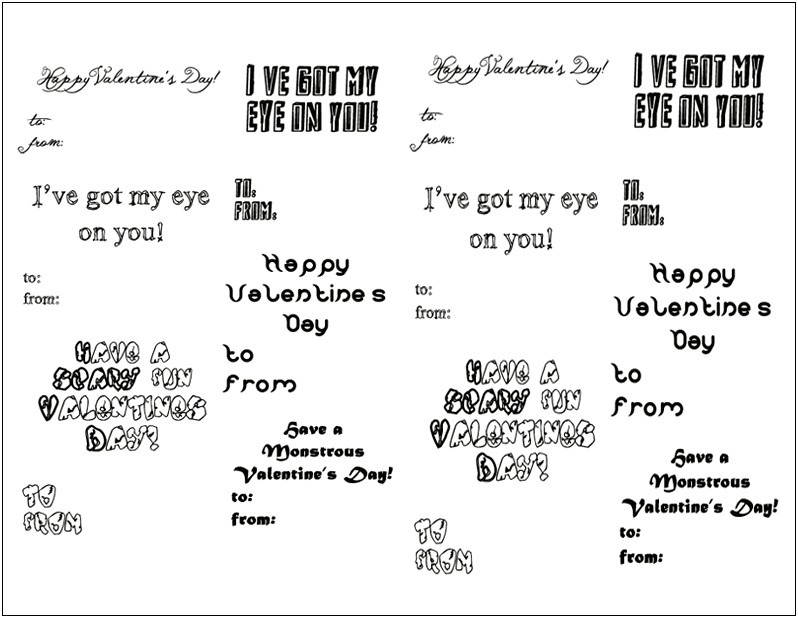 29 Kids Valentine Day Cards Templates