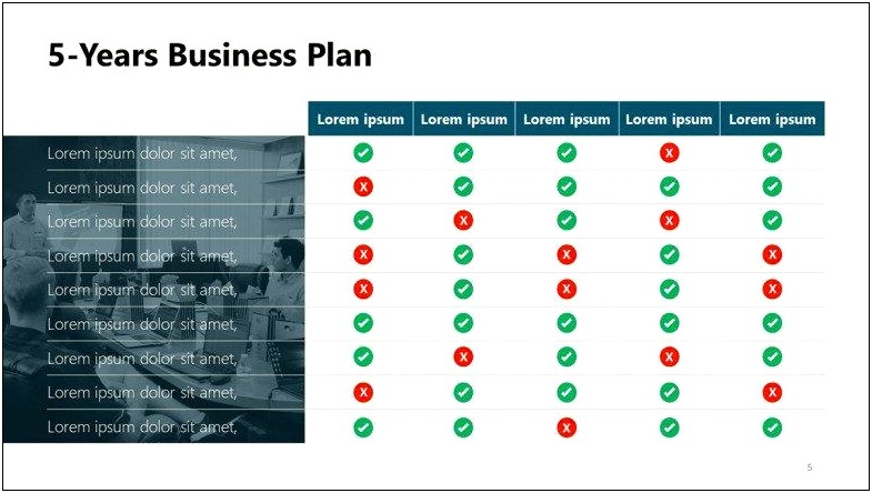 3 5 Year Plan Goals Template