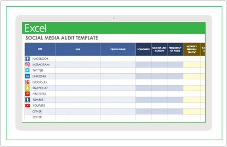 3 Month Social Media Plan Template