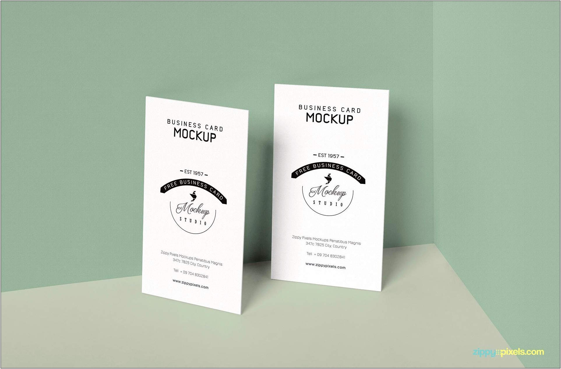 3 Realistic Business Cards Mockup Templates