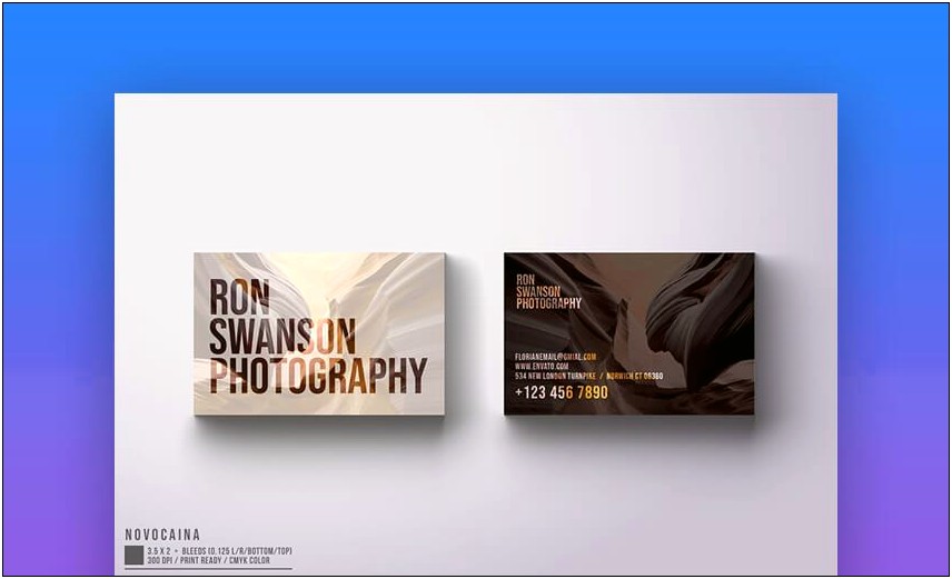 3.5x2 Business Card Template Psd