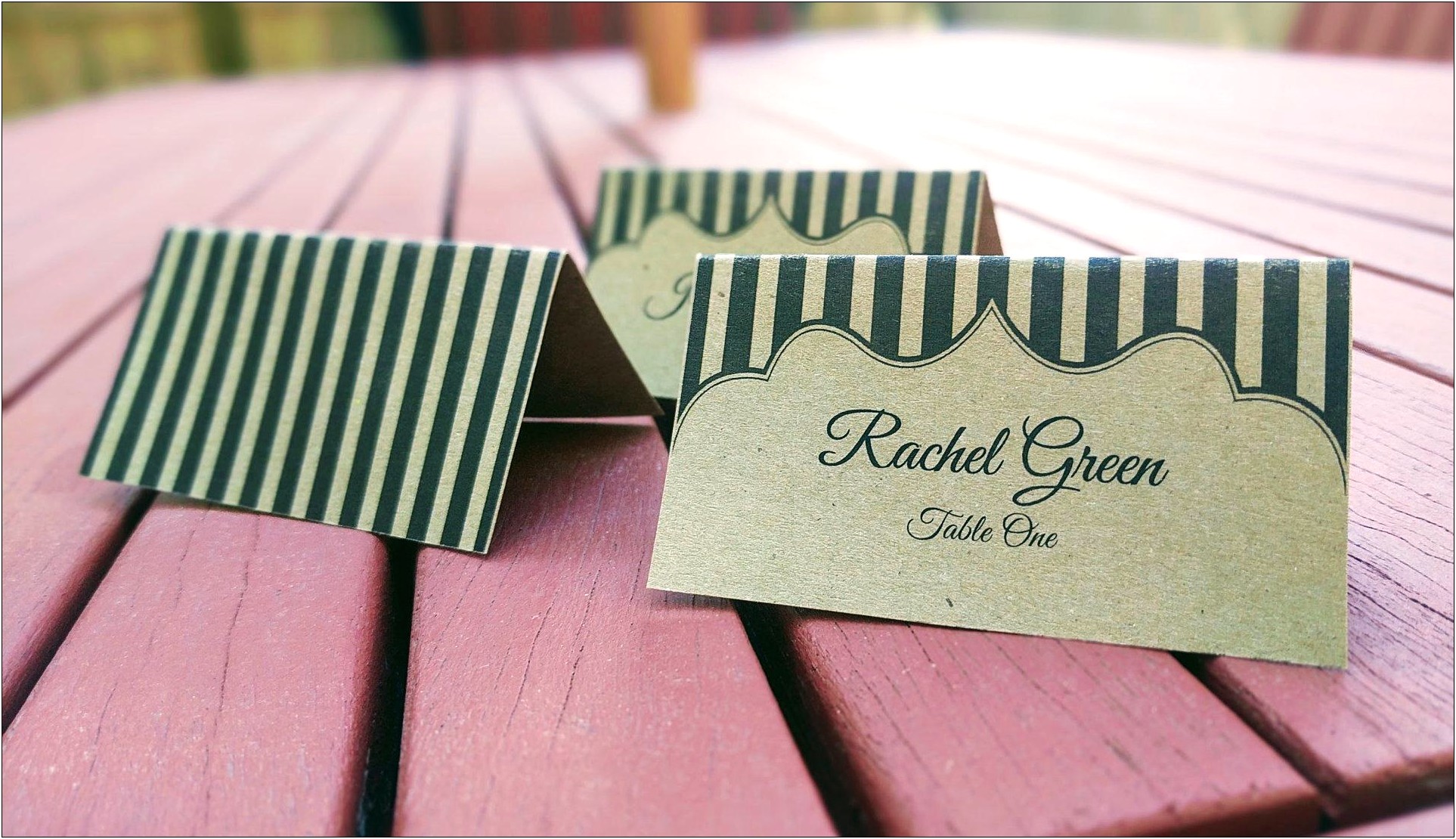 3.75 X 1.75 Place Card Template