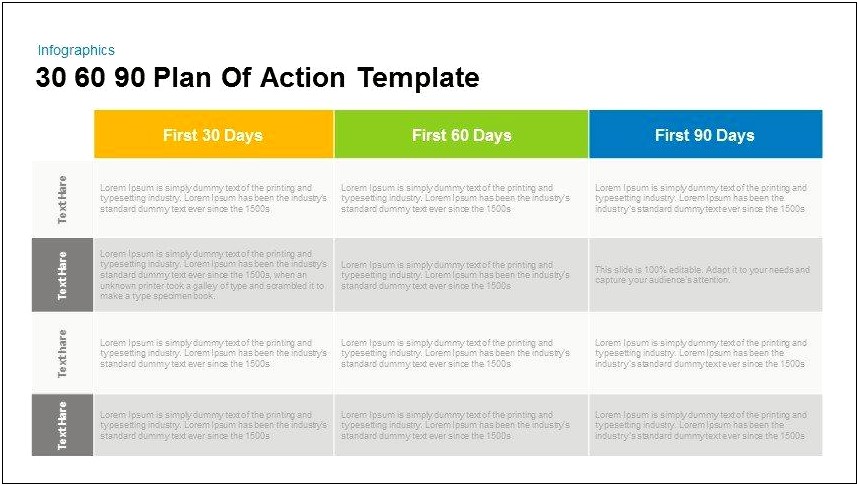 30 60 90 Business Plan For Interview Template