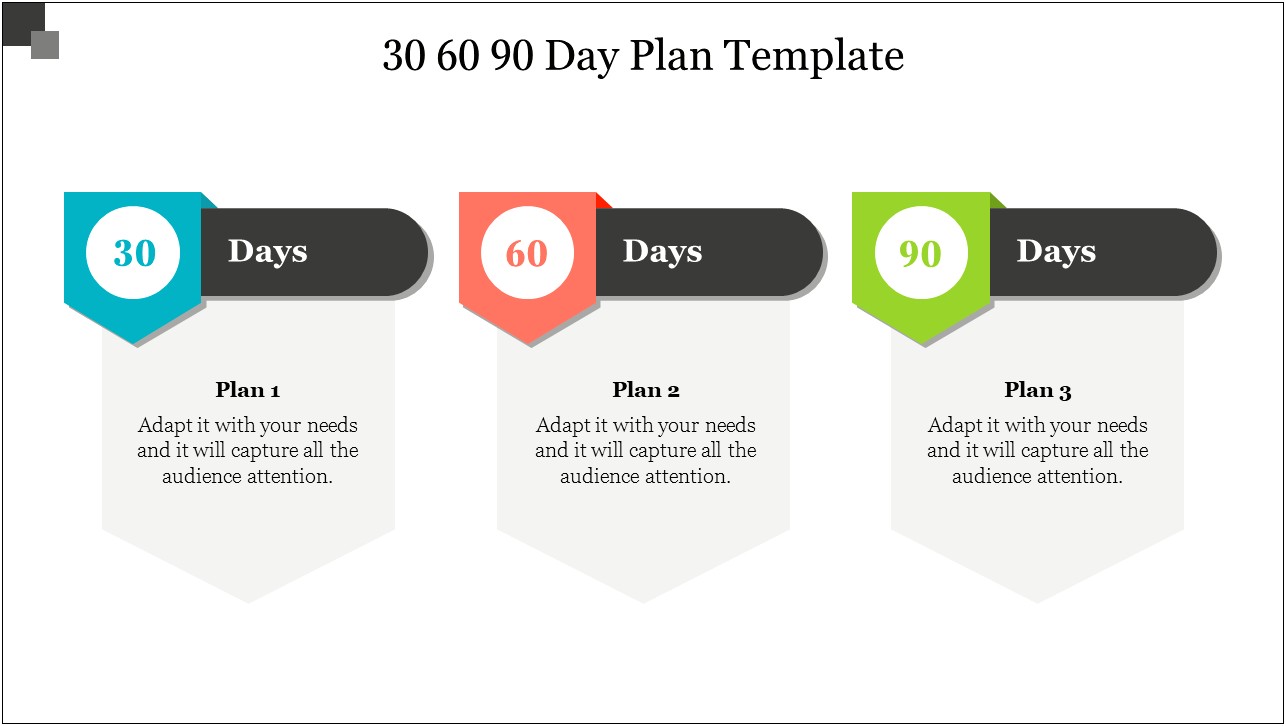 30 60 90 Day Improvement Plan Template