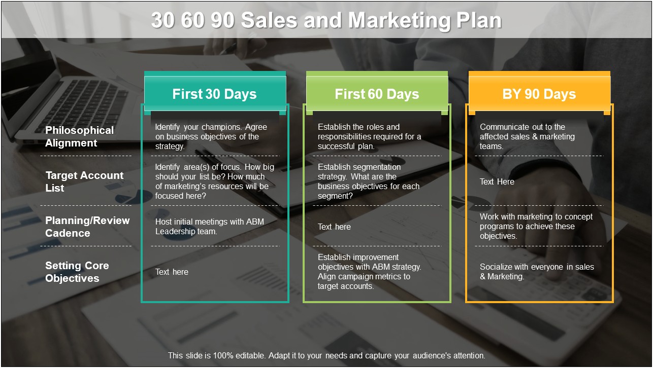 30 60 90 Day Marketing Plan Template