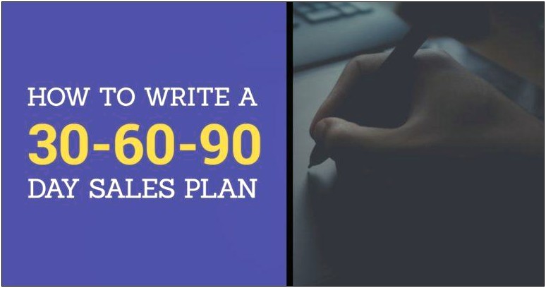 30 60 90 Day Plan Manager Template