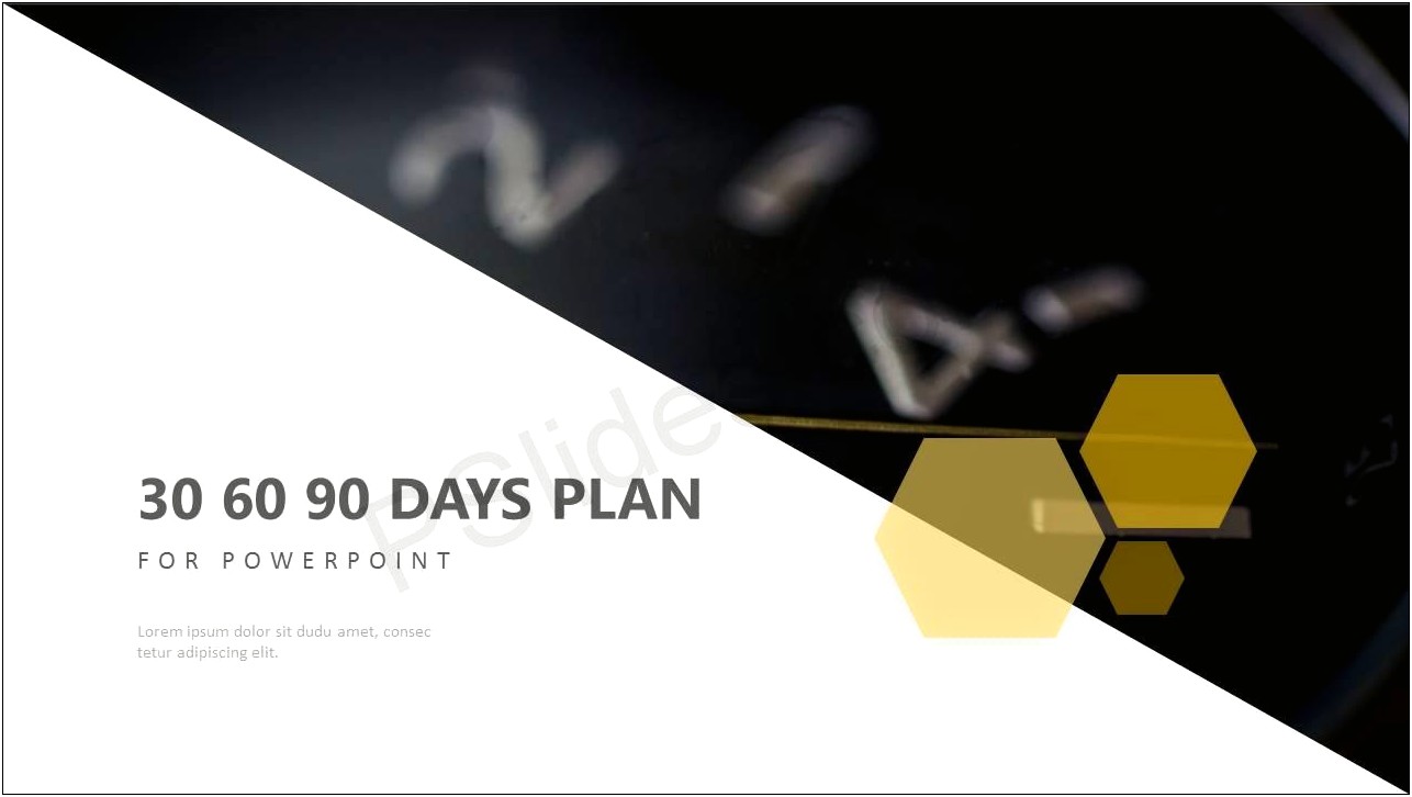 30 60 90 Day Plan Template Powerpoint