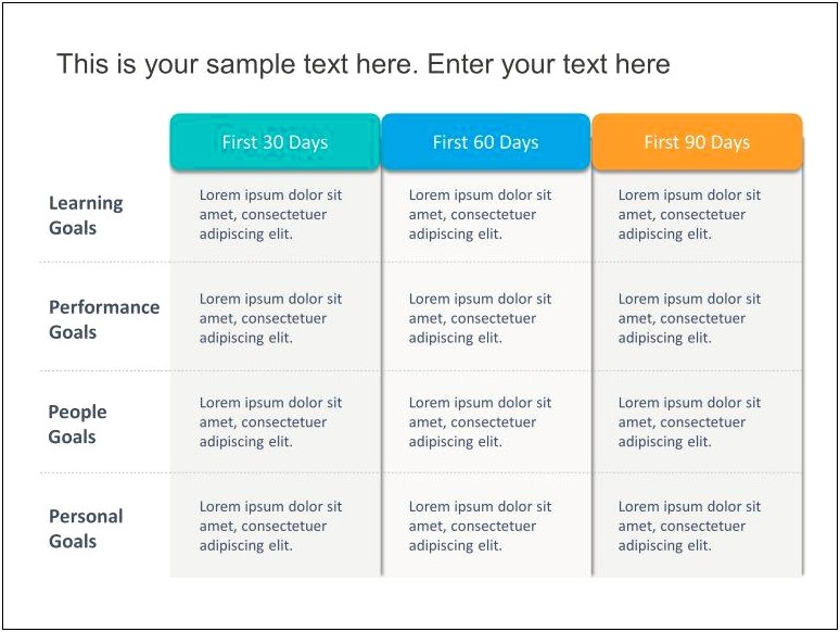 30 60 90 Onboarding Plan Template