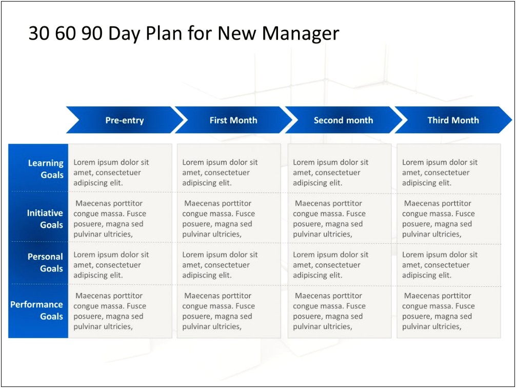 30 60 Days Plan Template Technical