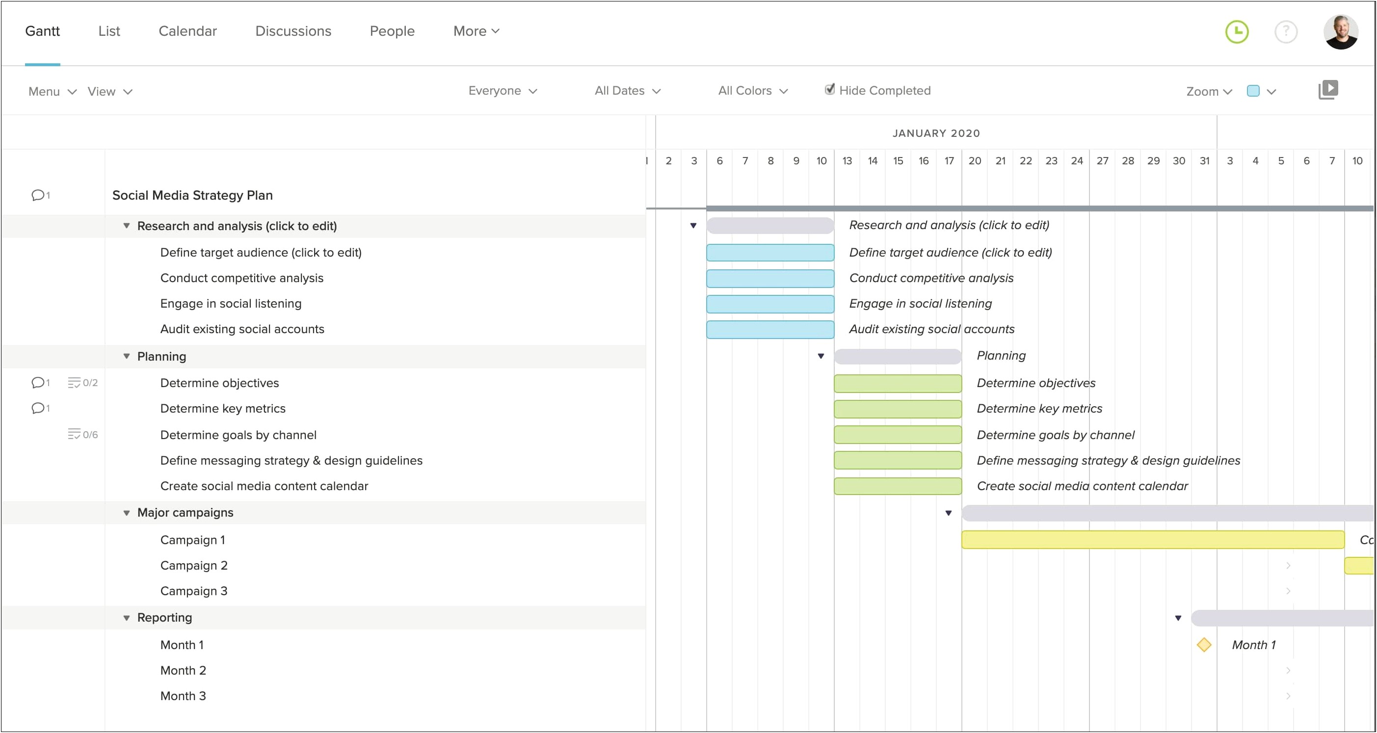 30 Day Action Plan For Social Media Template