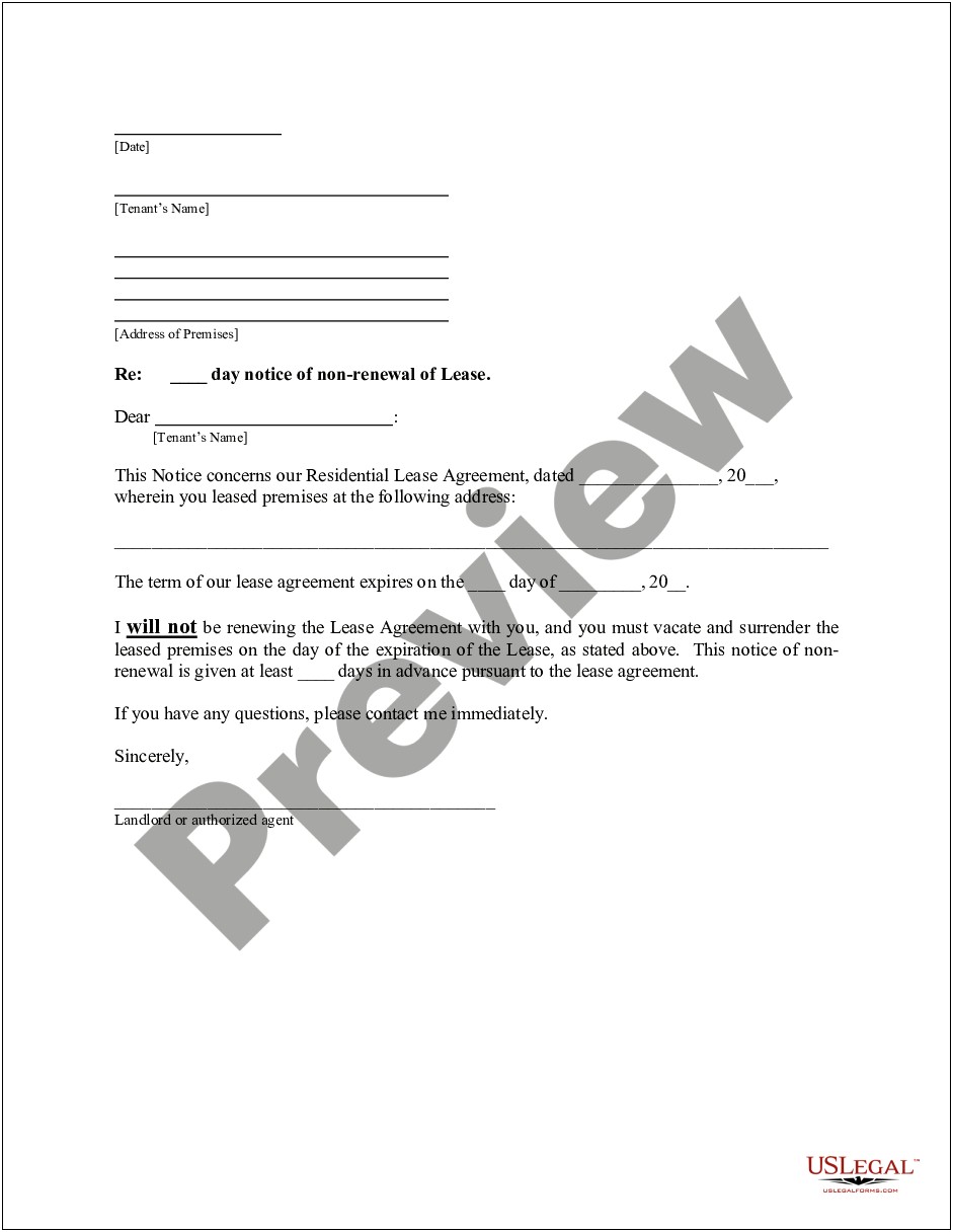 30 Day Notice Letter To Landlord California Template