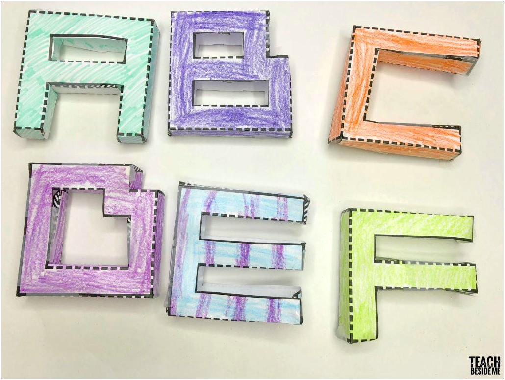 3d Cut Out Letter Of O Template