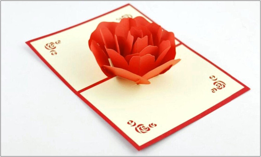 3d Flower Pop Up Card Template