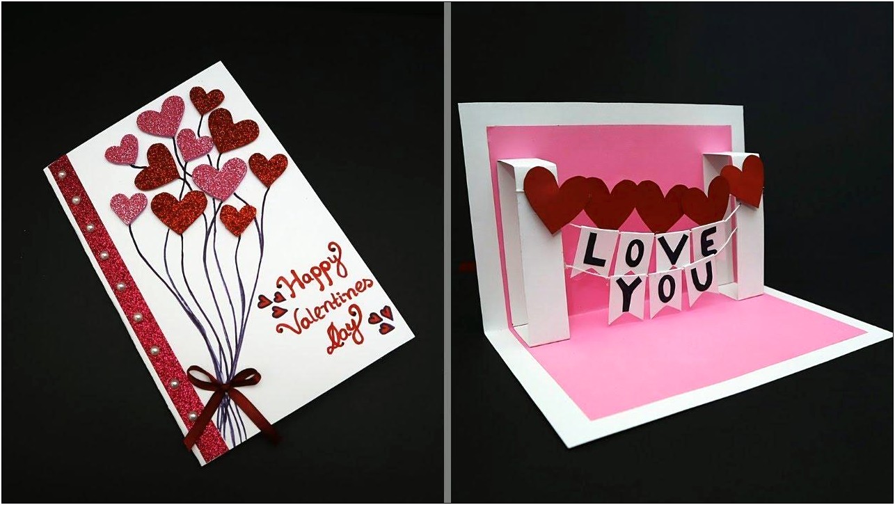 3d I Love You Pop Up Card Template