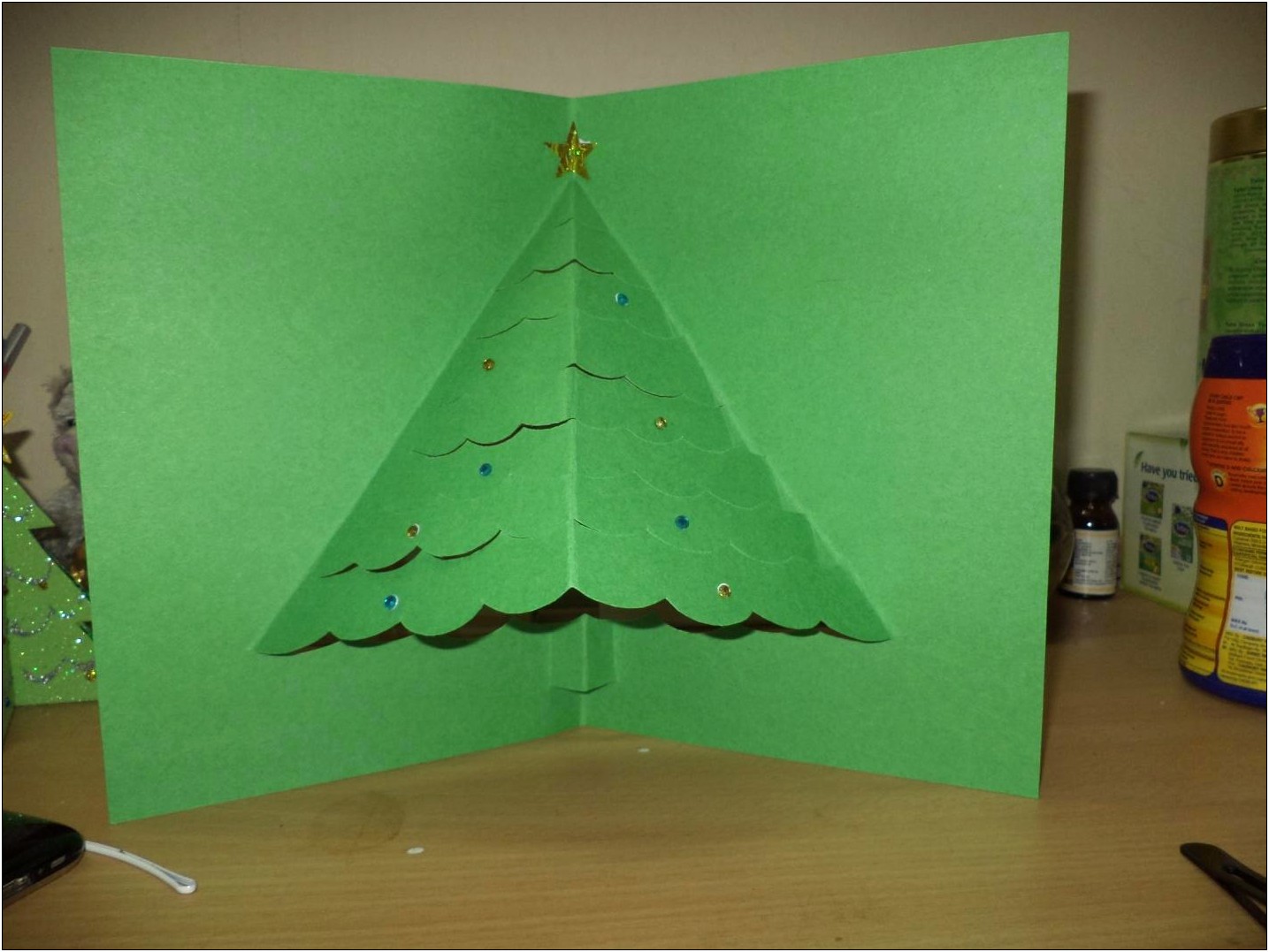 3d Pop Up Christmas Card Christmas Tree Template