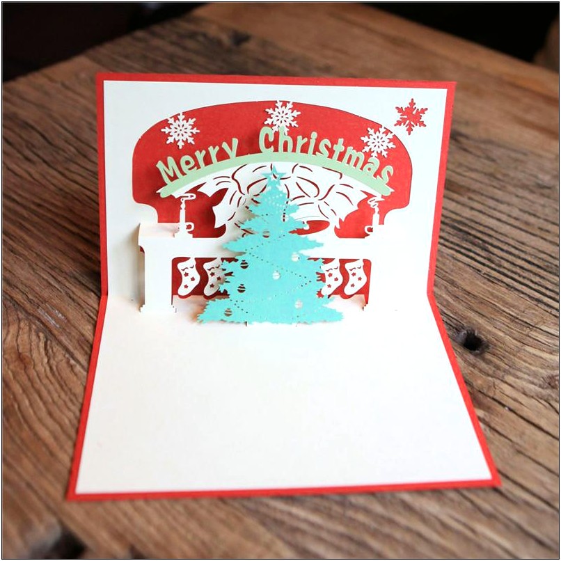 3d Pop Up Christmas Card Templates