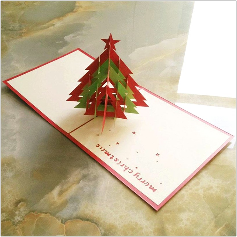 3d Pop Up Christmas Cards Template