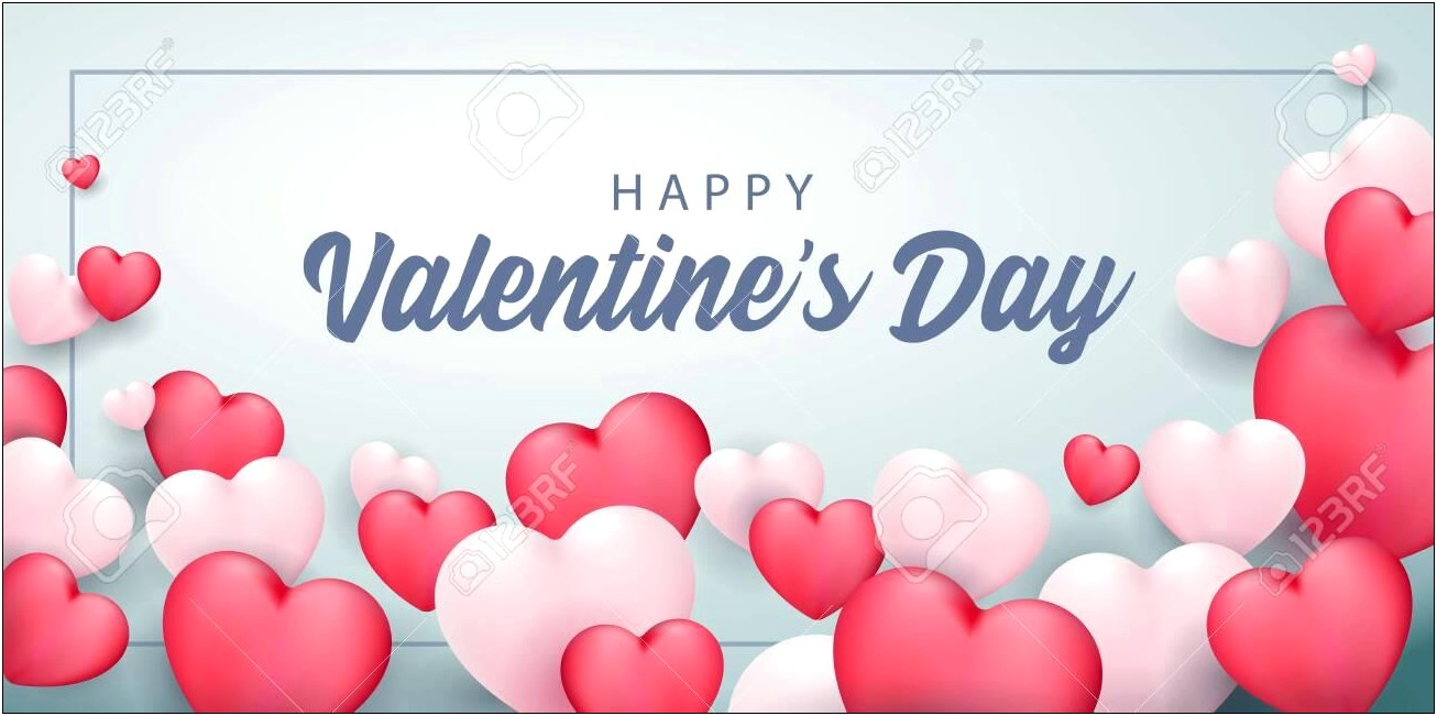 3d Valentine's Day Card Template