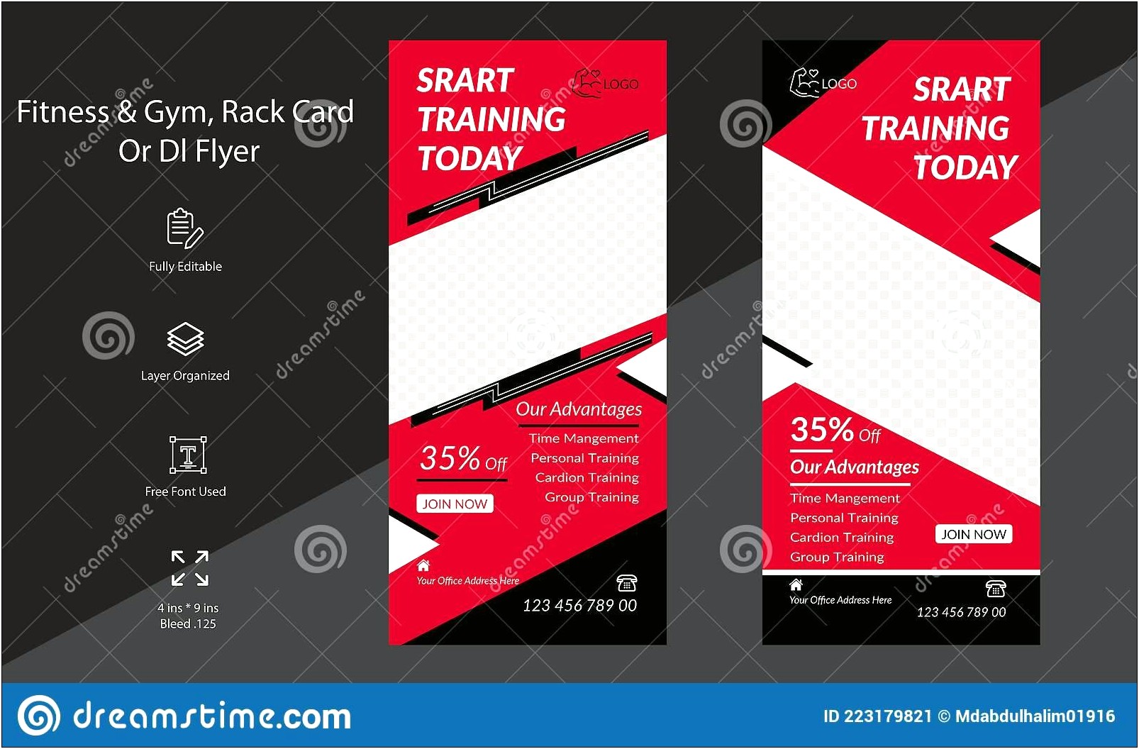 4 By 9 Rack Card Template