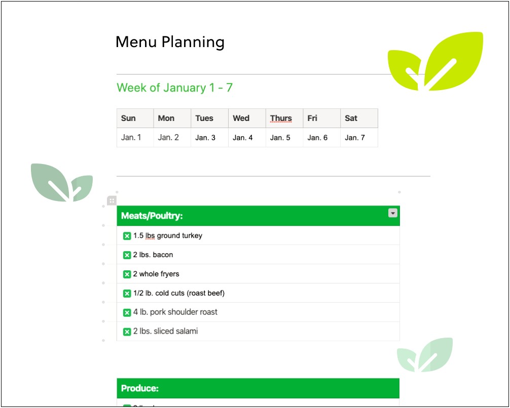 4 Week Diet Plan Template Doc