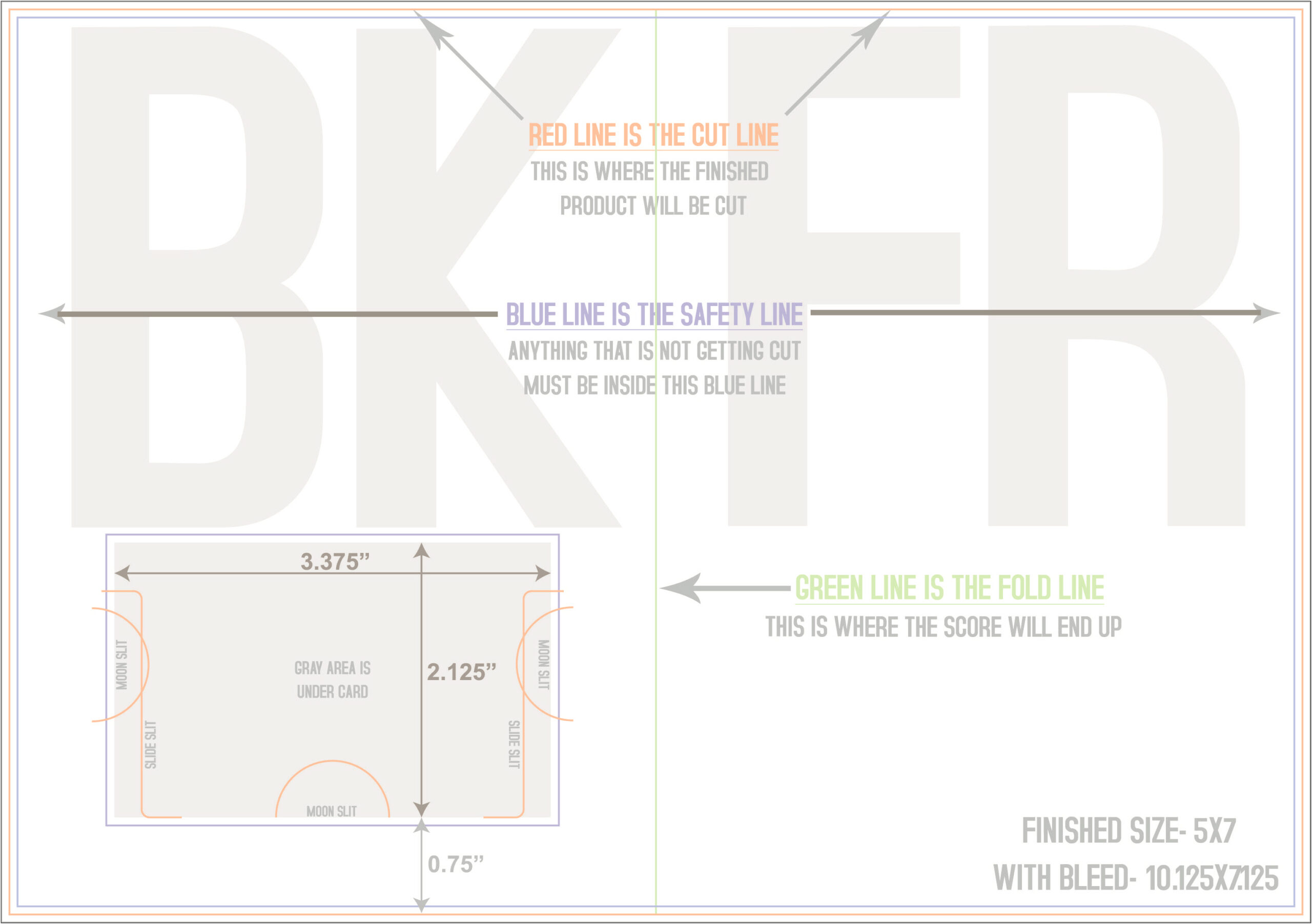 4 X 5.5 Folded Card Template