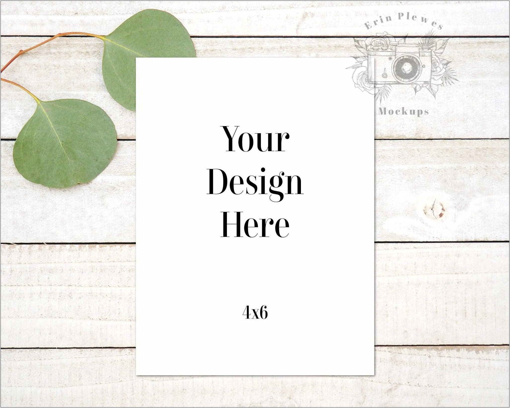 4 X 6 Flat Card Template