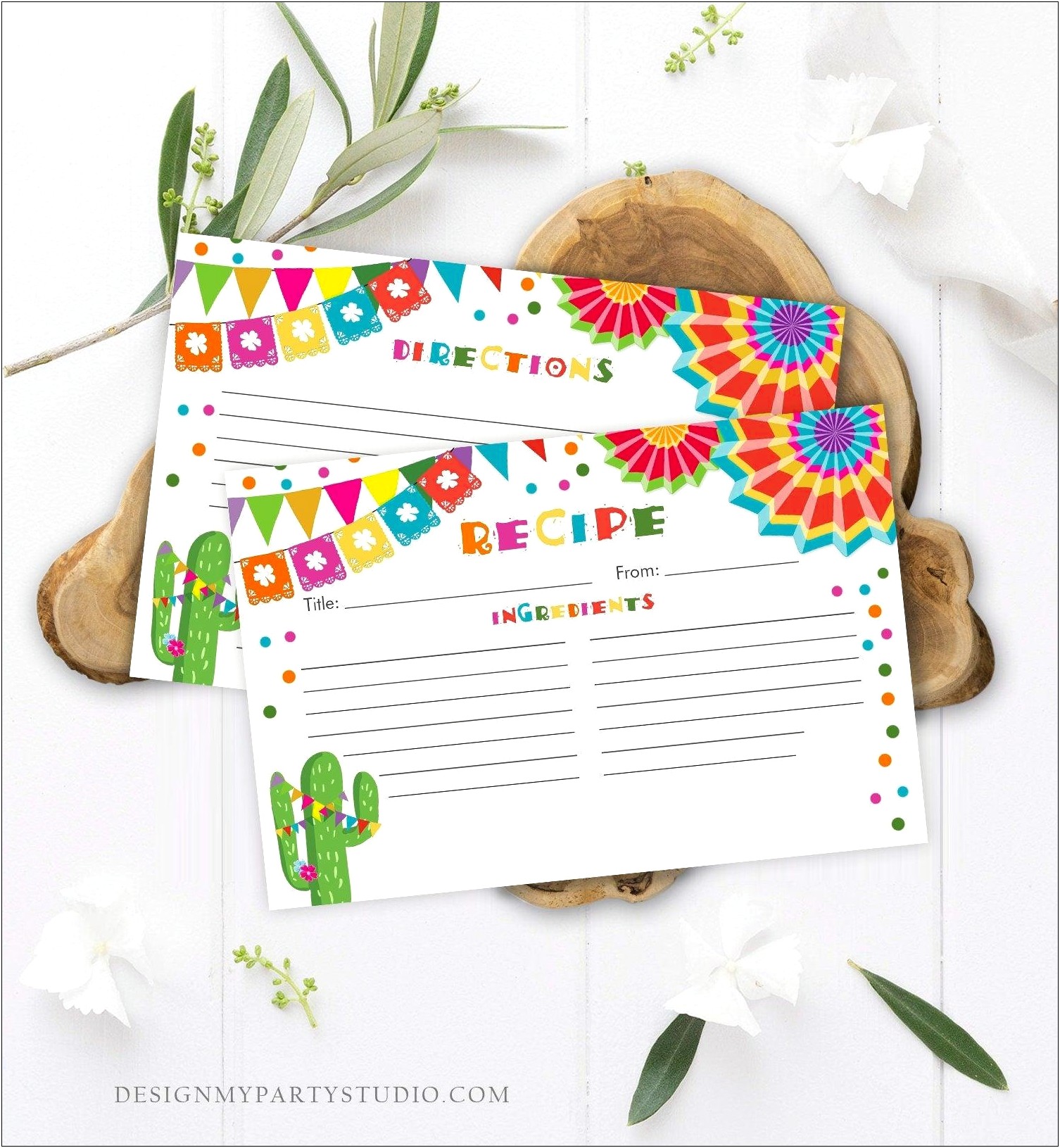 4 X 6 Recipe Card Template Double Sided