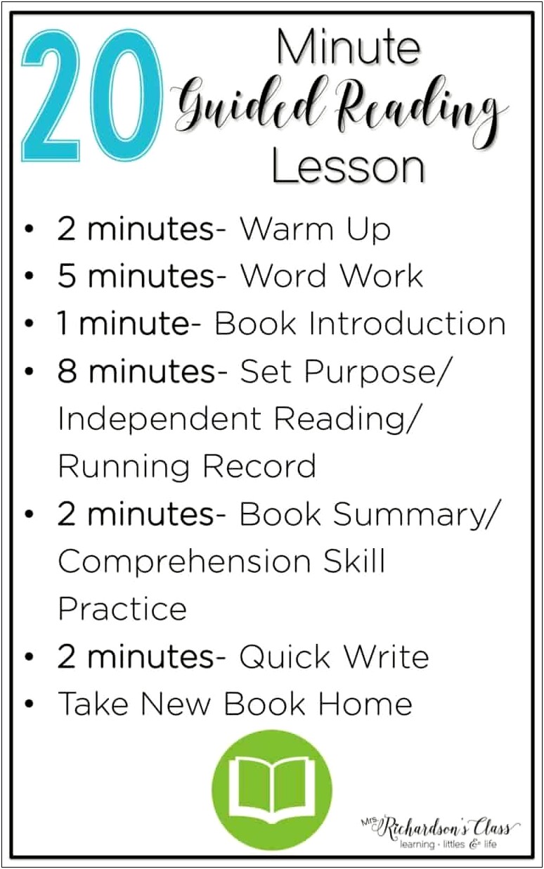 4th Grade Reading Lesson Plan Template