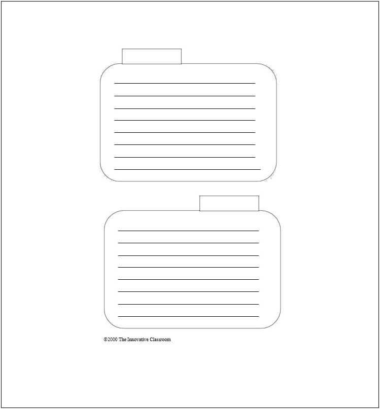 4x6 Index Card Template For Mac