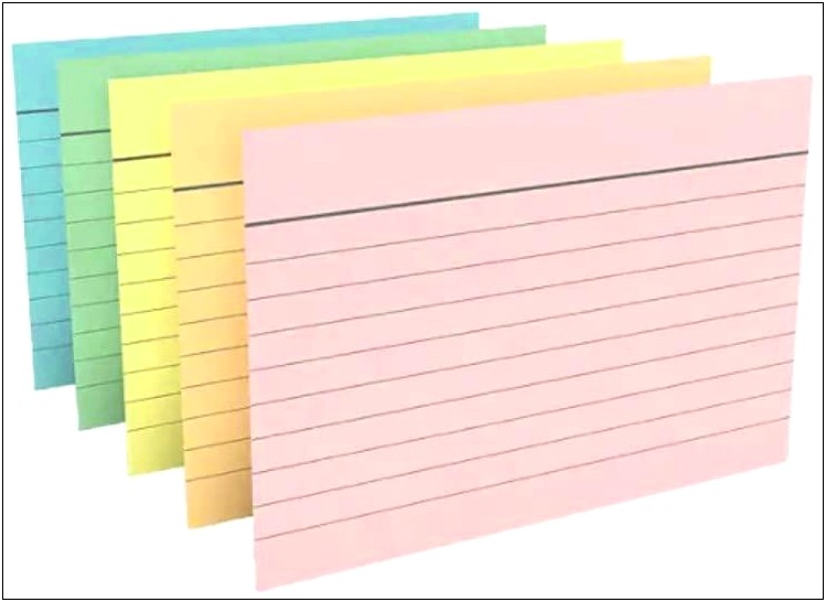 4x6 Index Card Template Narrow Ruled