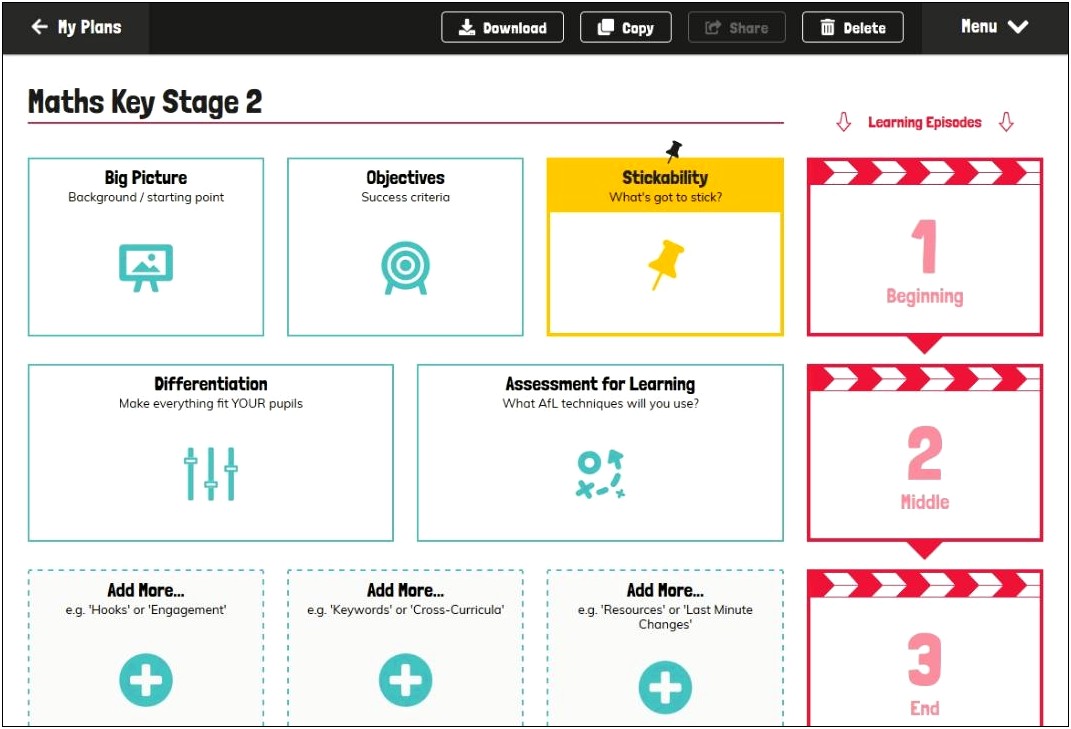 5 Minute Lesson Plan Template Printable