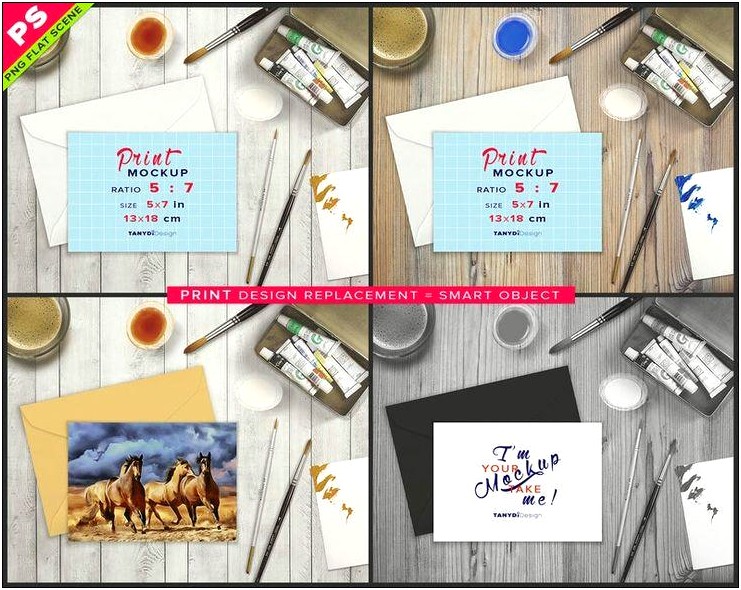 5 X 7 Flat Card Template To Print