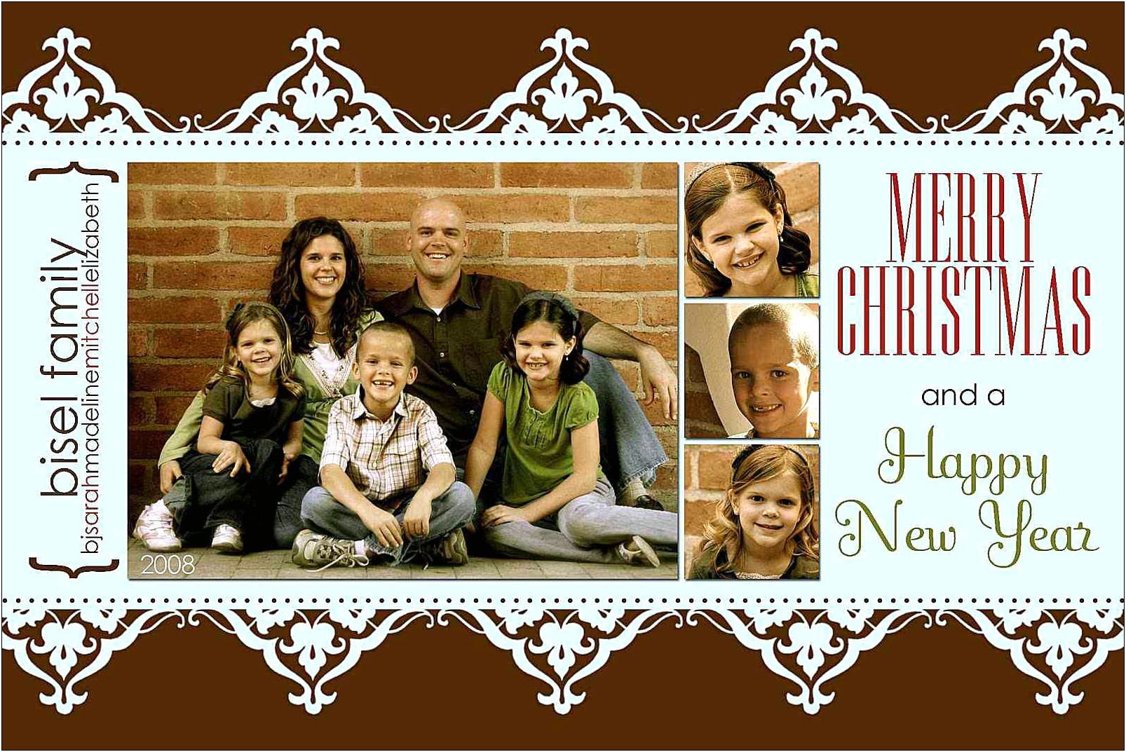 5 X 7 Holiday Card Template