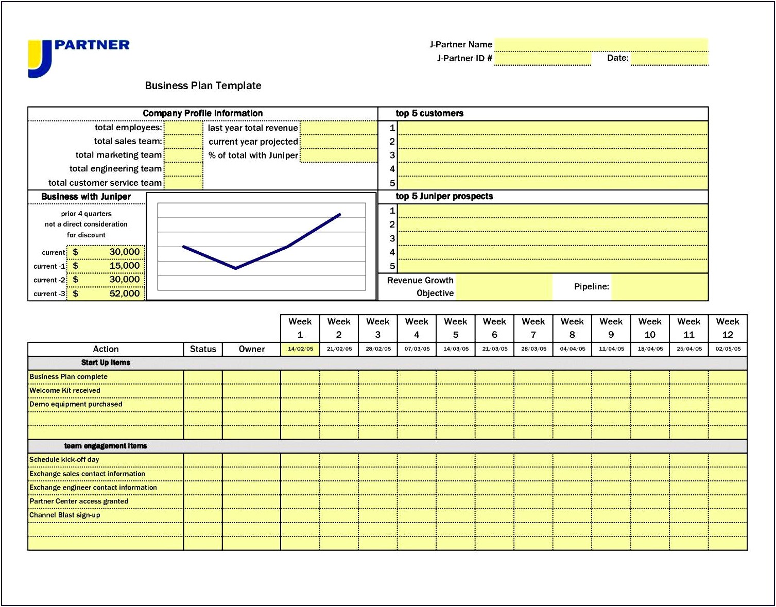 5 Year Career Plan Excel Template