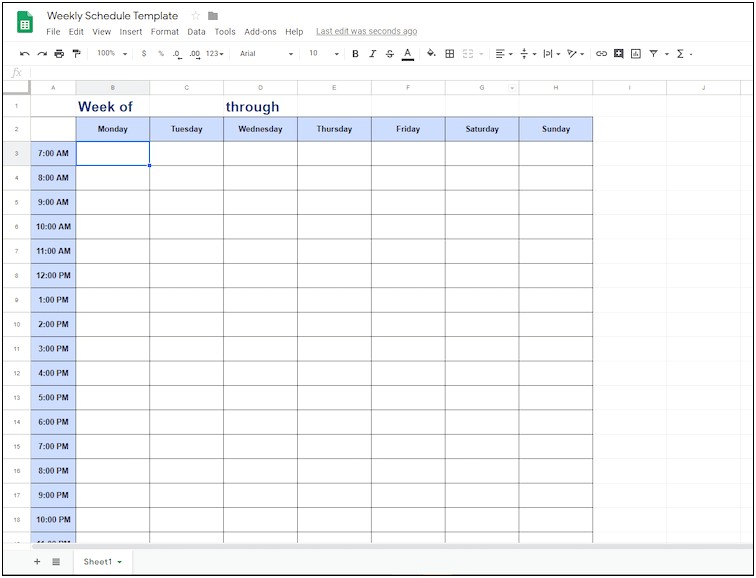 5 Year Plan Google Doc Template