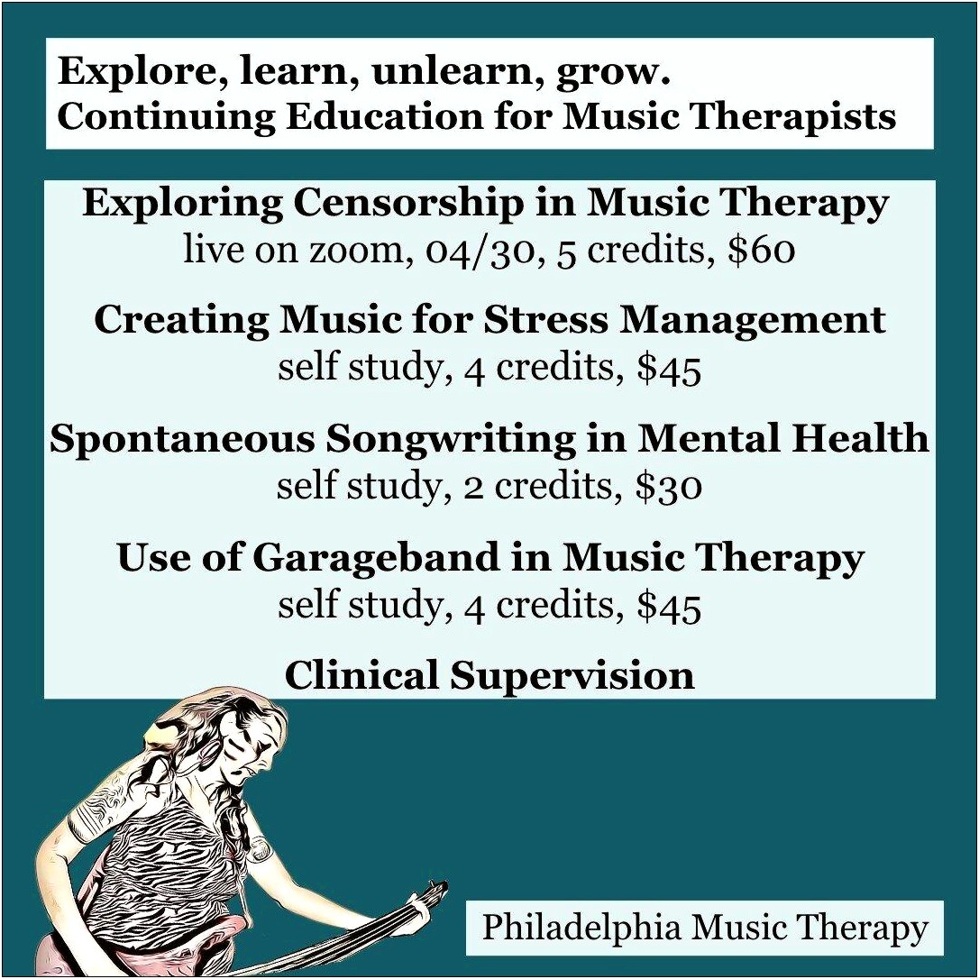 5 Year Self Care Plan Template Music Therapy