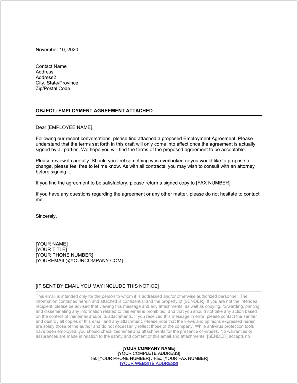 50 5000 An Employee's Cover Letter Template